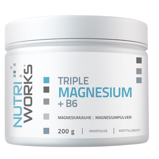 Nutri Works 三重镁+维生素B6 200 g｜Nutri Works Triple Magnesium + B6 200 g