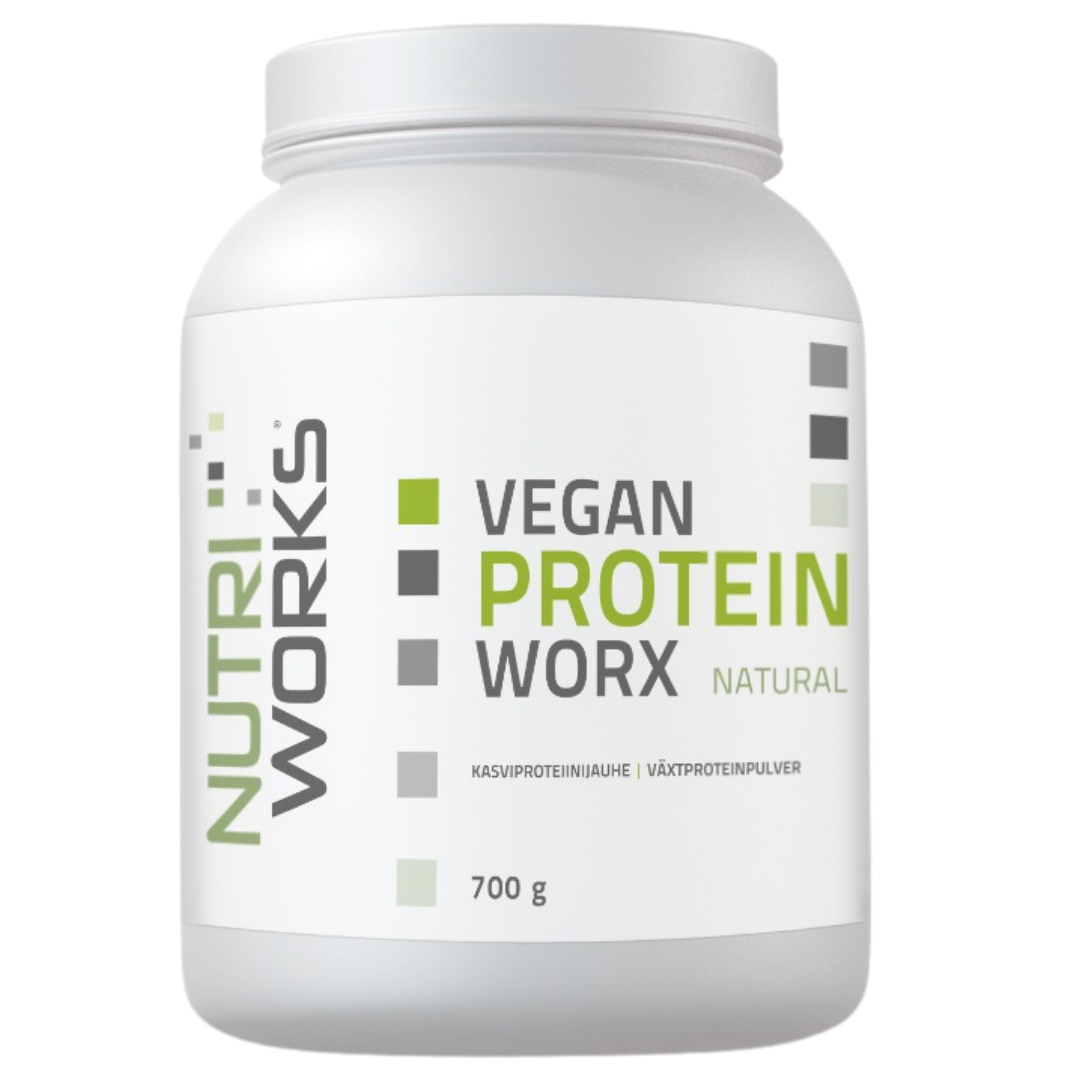 Nutri Works 纯素蛋白粉 天然味 700 g｜Nutri Works Vegan Protein Worx Natural - Kasviproteiinijauhe 700 g