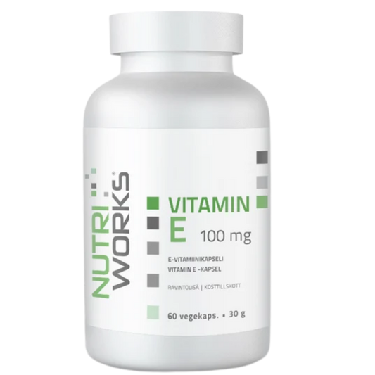 Nutri Works 维生素E 100毫克 - 维生素E 60粒