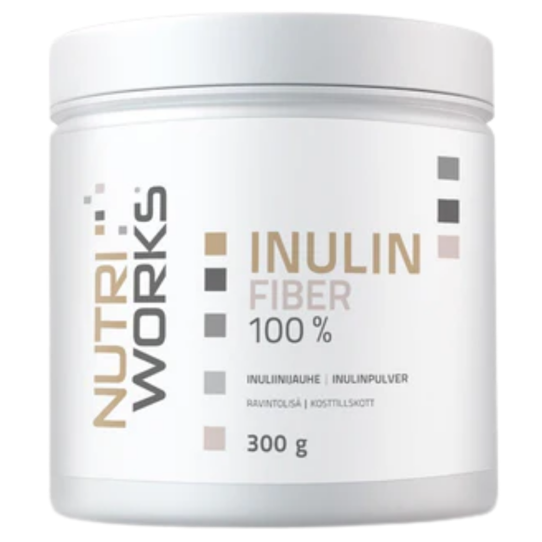 Nutri Works 菊粉纤维 100% 菊粉粉 300 g｜Nutri Works Inulin Fiber 100 % - Inuliinijauhe 300 g