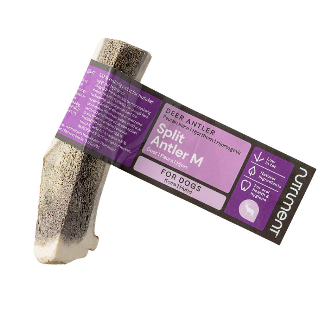 Nutriment Antler 鹿角 M号（对半切）｜Nutriment Antler Peuransarvi koko M (halkaistu)