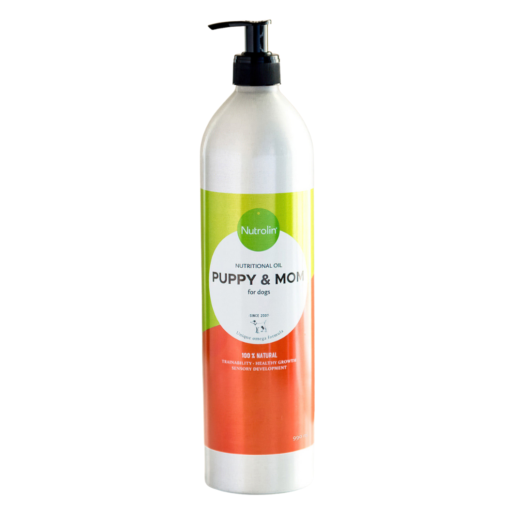 Nutrolin Puppy & Mom - Ravintoöljy pennulle ja emolle 990 ml｜Nutrolin Puppy & Mom 营养油（幼犬及母犬） 990 ml