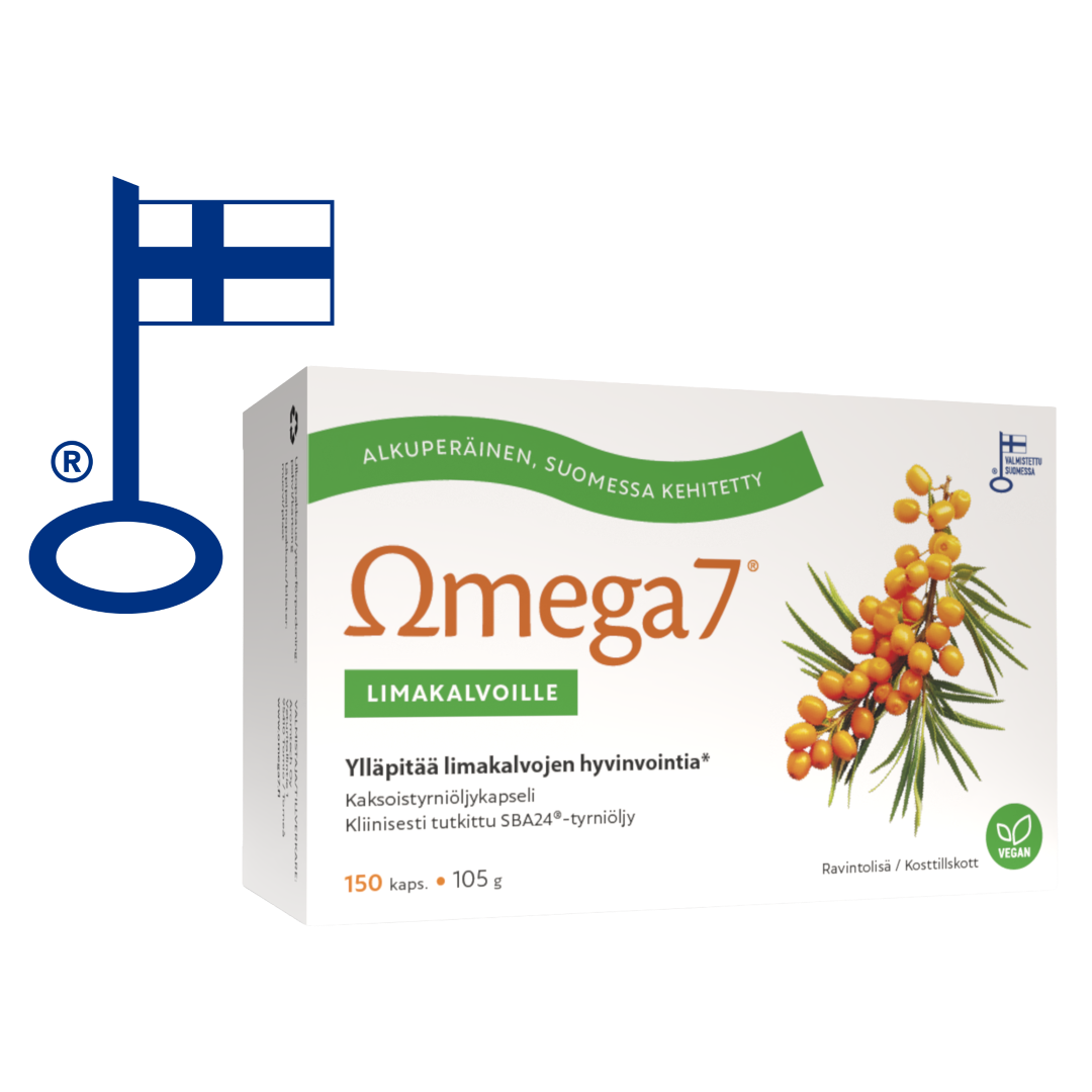 Omega7 SBA24® 双沙棘油胶囊 150粒 - 制造商：Aromtech｜Omega7 SBA24® Kaksoistyrniöljykapseli 150 kaps. - Valmistaja: Aromtech