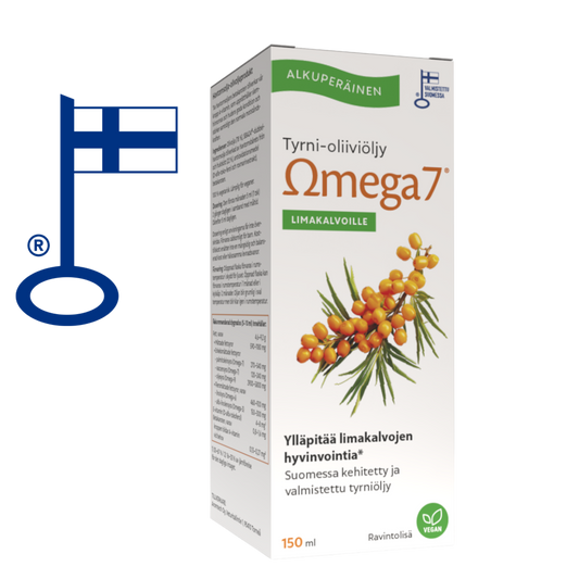 Omega7 SBA24® Tyrni-Oliiviöljy 150 ml - Valmistaja: Aromtech