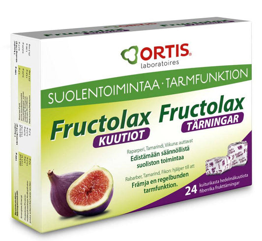 Fructolax - 轻松软胶囊 - 水果纤维浓缩液 24 kpl｜Fructolax - Helpotus Soft - Hedelmä- ja kuitutiiviste 24 kpl