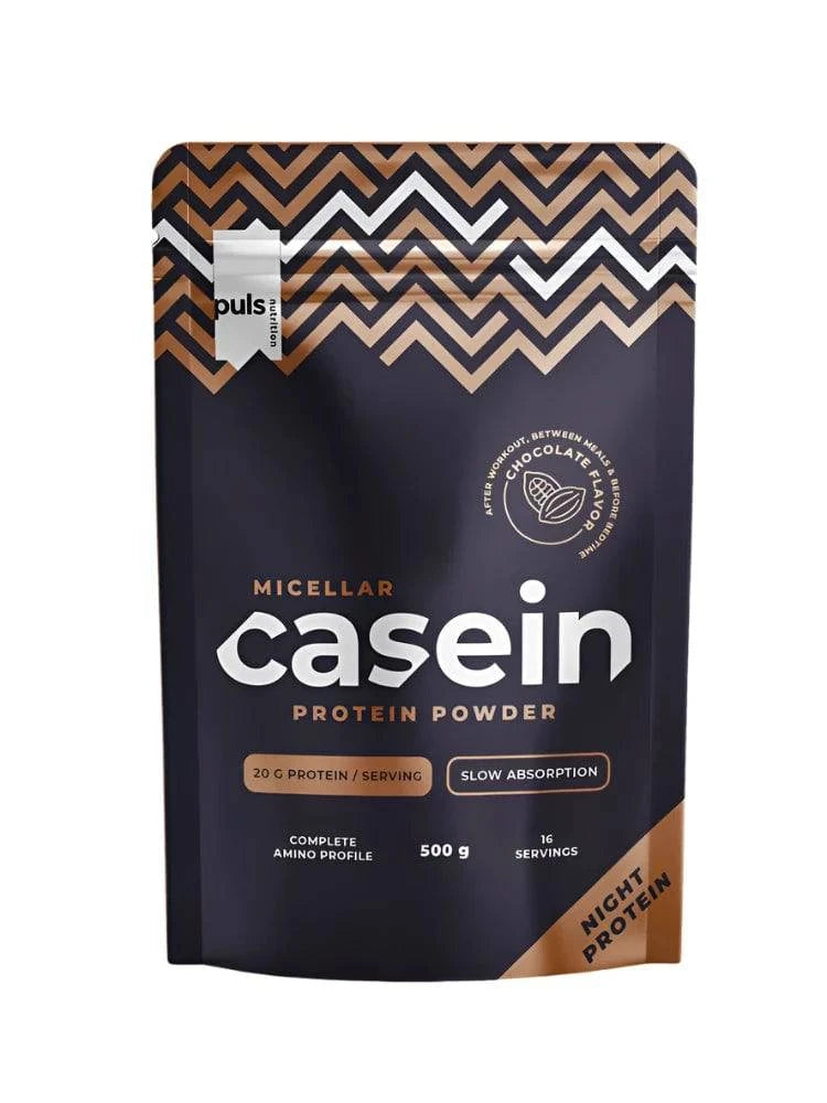 Puls Nutrition 酪蛋白 巧克力 500 g｜Puls Nutrition Casein - Kaseiiniproteiini Suklaa 500 g