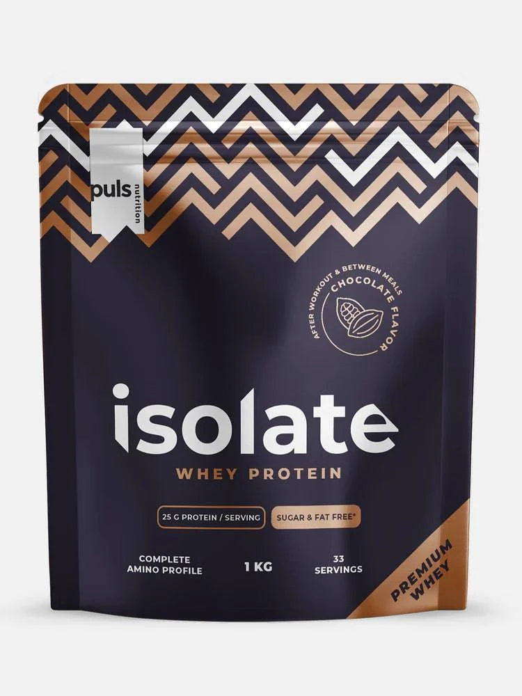 Puls Nutrition 分离乳清蛋白 巧克力 1 kg｜Puls Nutrition Isolate Whey Protein - Heraproteiini-isolaatti Suklaa 1 kg