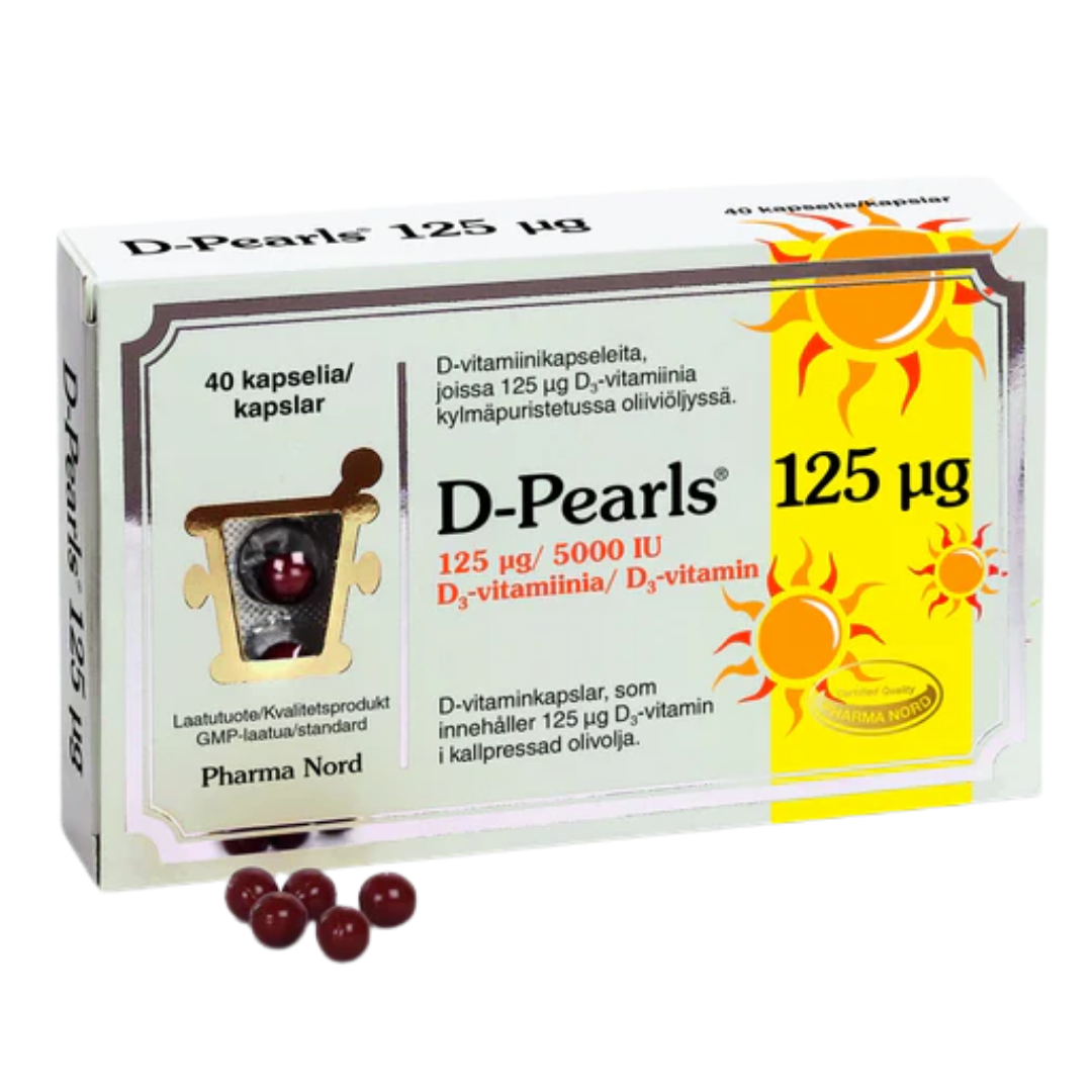 Pharma Nord D-Pearls 125微克 40粒｜Pharma Nord D-Pearls 125 µg 40 kaps.