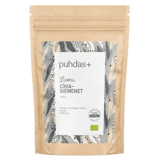 Puhdas+ 有机奇亚籽 400 g｜Puhdas+ Luomu Chia-siemenet 400 g