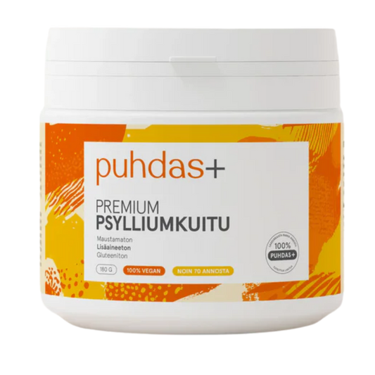Puhdas+ 优质洋车前子纤维 180 g｜Puhdas+ Premium Psyllium Kuitu 180 g