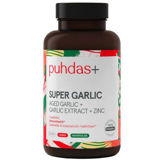 Puhdas+ 超级大蒜 60粒｜Puhdas+ Super Garlic - Valkosipuli 60 kaps.