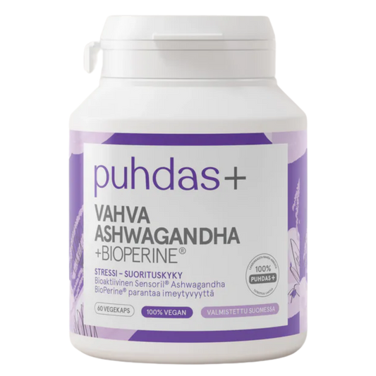 Puhdas+ 强效南非醉茄+黑胡椒提取物 60粒
