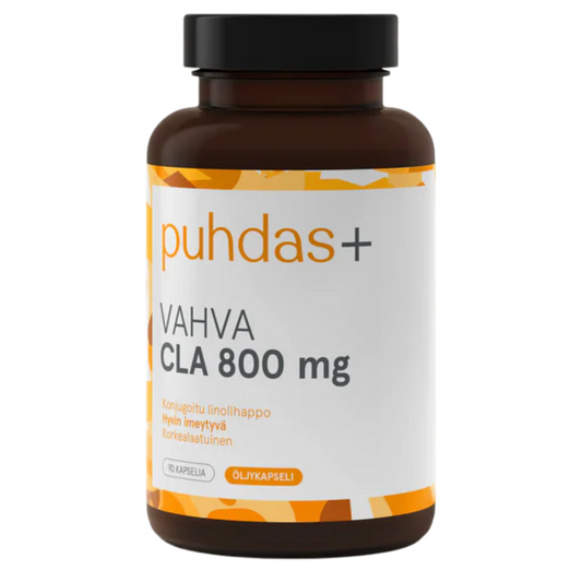 Puhdas+ 强效CLA 800毫克 90粒胶囊｜Puhdas+ Vahva CLA 800 mg 90 kaps.