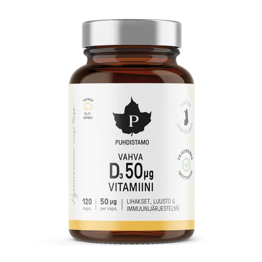 Puhdistamo 高含量维生素D 50微克 120粒