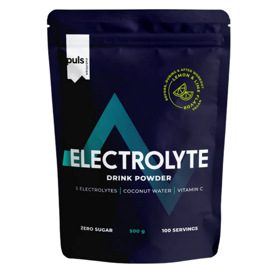 Puls Nutrition 电解质 - 柠檬青柠味电解质粉 500 g｜Puls Nutrition Electrolyte - Elektrolyyttijauhe Sitruuna & Lime 500 g