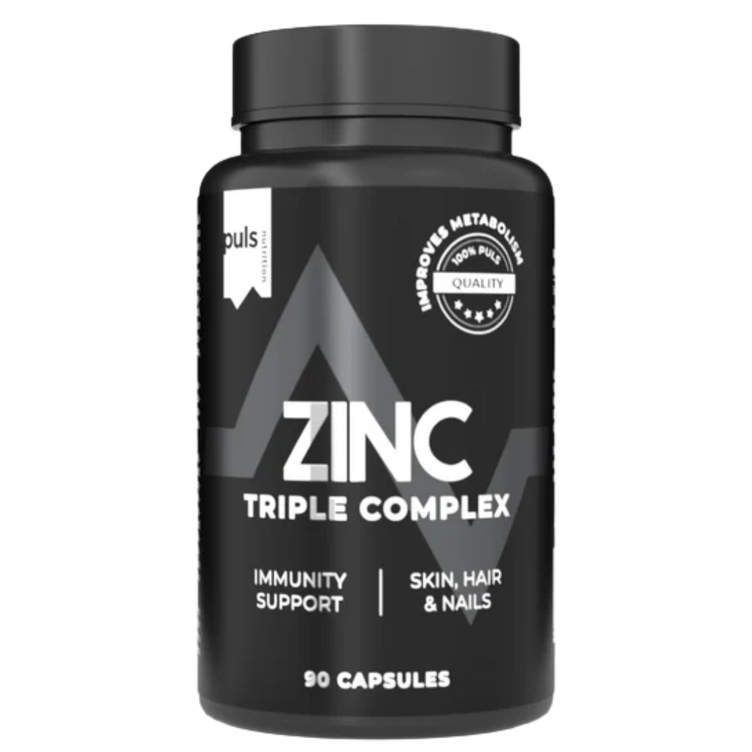 Puls Nutrition 三重锌复合物 锌 90粒｜Puls Nutrition Triple Zinc Complex - Sinkki 90 kaps.