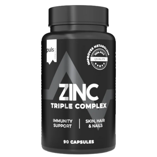Puls Nutrition 三重锌复合物 锌 90粒｜Puls Nutrition Triple Zinc Complex - Sinkki 90 kaps.