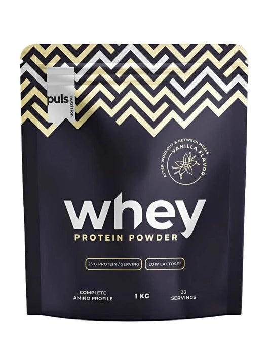 Puls Nutrition 乳清蛋白粉 - 香草味 1 kg｜Puls Nutrition Whey Protein Powder - Hera Proteiini Vanilja 1 kg