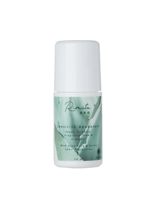 RimitaDeo敏感肌 - 无铝无香有机除臭剂 50 ml｜RimitaDeo Sensitive - Alumiiniton tuoksuton Luomudeodorantti 50 ml