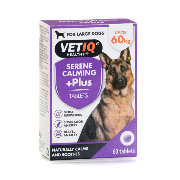 Serene 镇静+Plus 犬用 60片｜Serene Calming +Plus koirille 60 tabl.