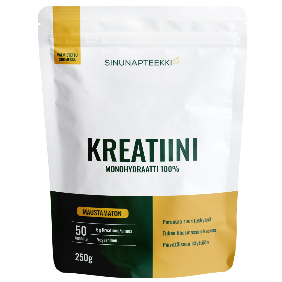 Sinunapteekin 一水肌酸 - 无味 250 g｜Sinunapteekin Kreatiinimonohydraatti - Maustamaton 250 g
