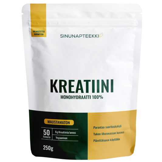 Sinunapteekin 一水肌酸 - 无味 250 g｜Sinunapteekin Kreatiinimonohydraatti - Maustamaton 250 g