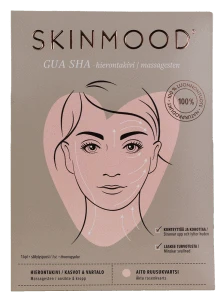 SkinMood 刮痧美容工具 玫瑰石英 - 刮痧板，玫瑰石英材质 1 kpl｜SkinMood Gua Sha Beauty Tool Rose Quartz - Gua Sha, ruusukvartsia 1 kpl