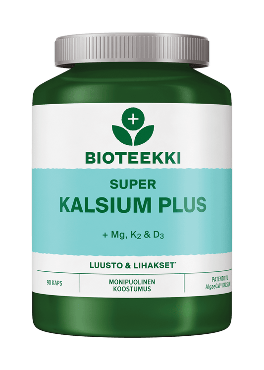 Bioteekki超级钙Plus 90粒｜Bioteekki Super Kalsium Plus 90 kaps.