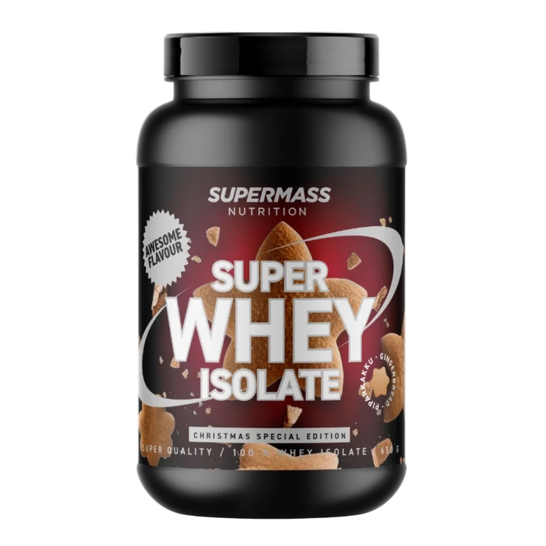 Supermass SUPER WHEY ISOLATE Gingerbread 650 g｜Supermass Nutrition 超级乳清分离蛋白粉 姜饼味 650 g