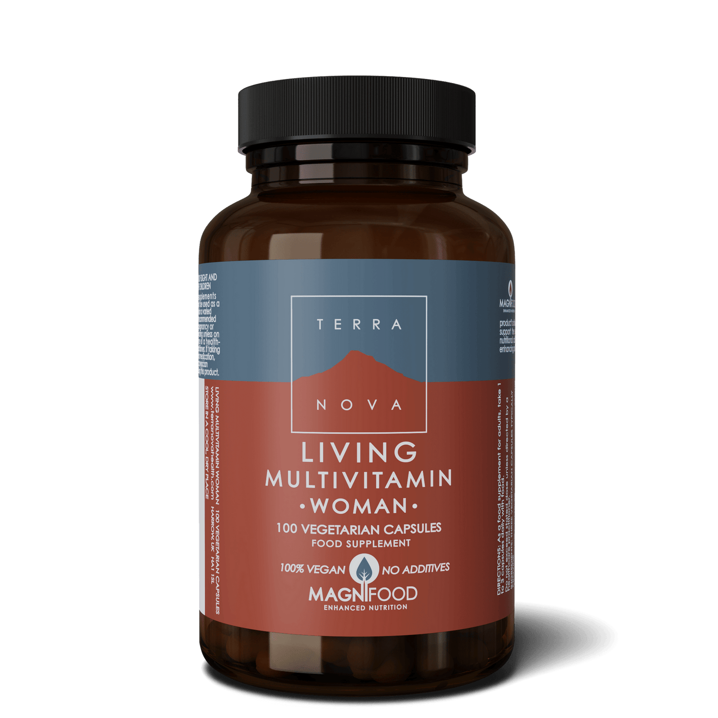Terranova Living Multivitamin Woman 100 kaps.｜Terranova Living 女性复合维生素 100 粒。