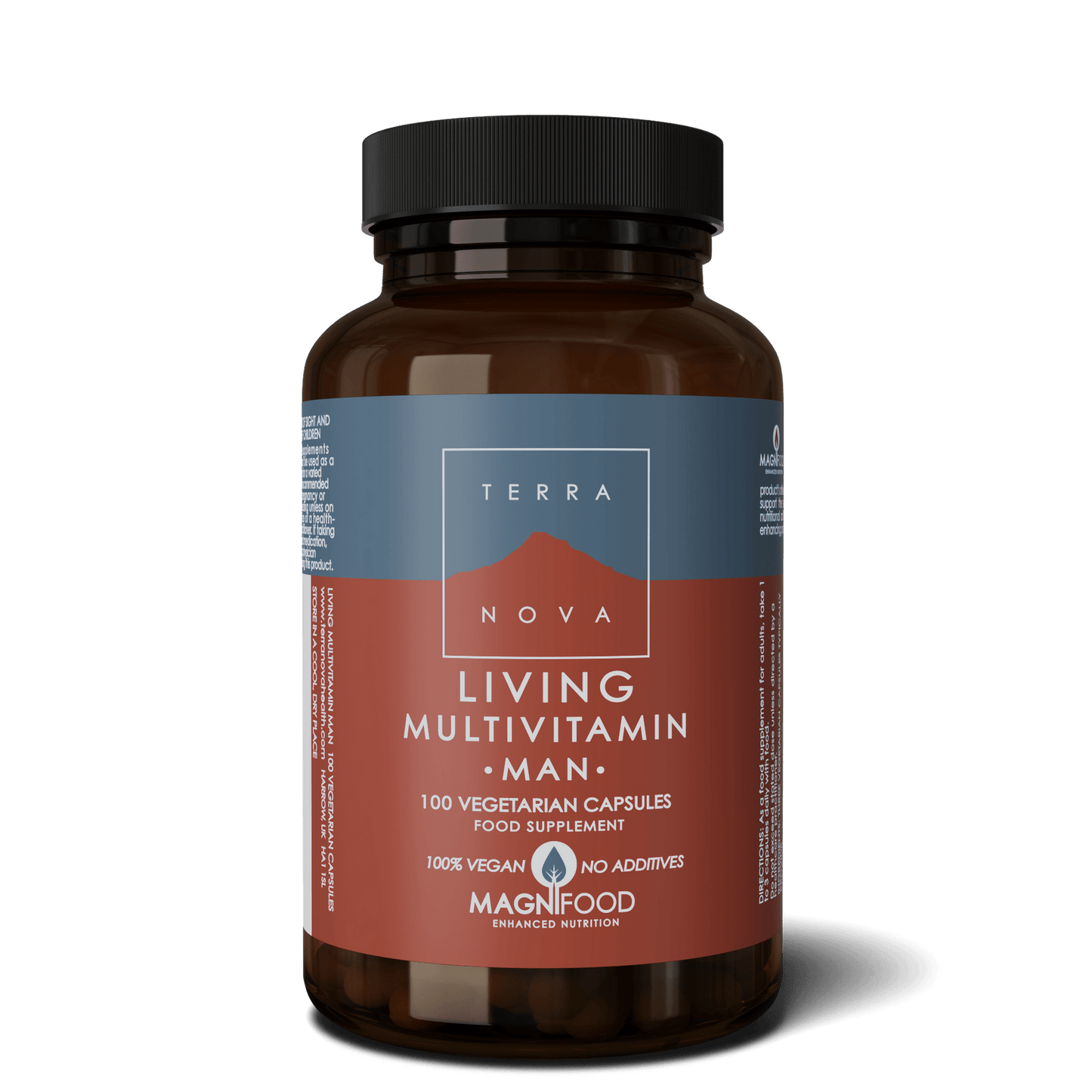 Terranova Living Multivitamin Man - Miehille 100 kaps.｜Terranova Living Multivitamin Man - 男士 100 粒。