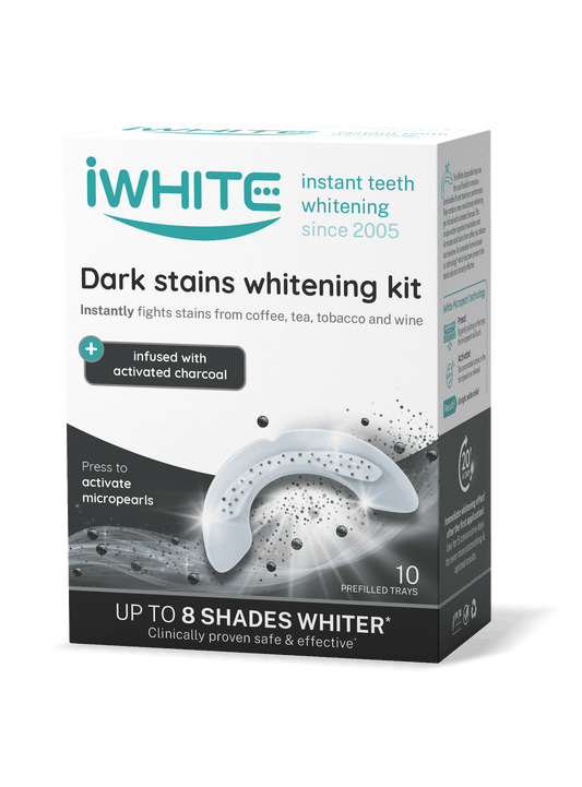 iWhite 顽固色斑美白套装 - 美白牙托 10片 0,8 g｜iWhite Dark Stains Whitening Kit - Valkaisumuotit 10 x 0,8 g