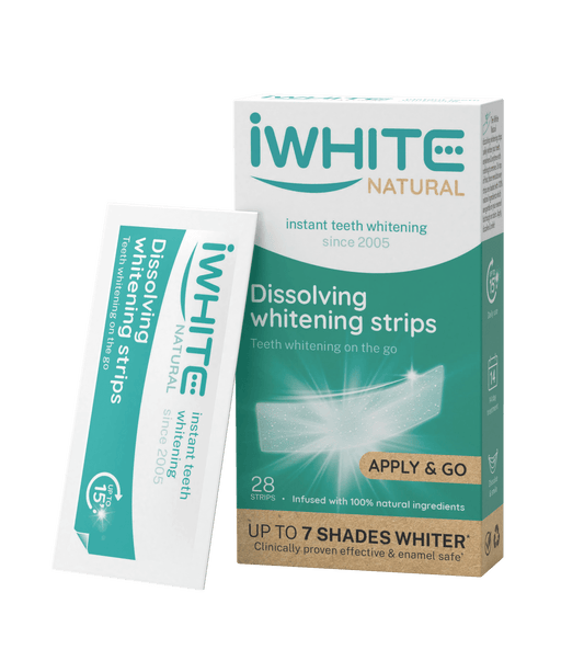 iWhite Natural - 可溶美白贴片 28 kpl｜iWhite Natural - Liukenevat valkaisuliuskat 28 kpl