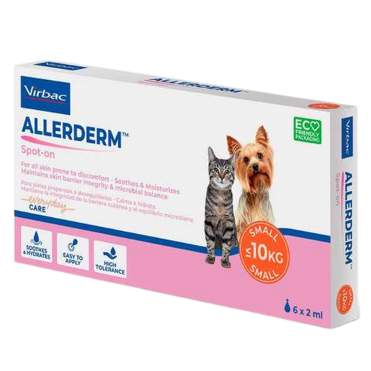 Virbac Allerderm 局部滴液 6 x 2 ml - 有效期至2026年10月 - 停产