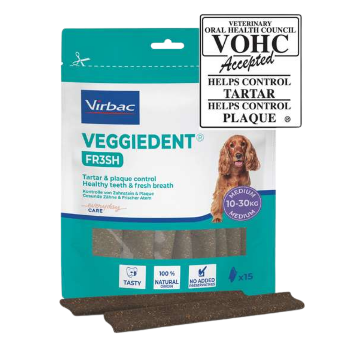 维克 Veggiedent FR3SH 中型犬 10-30 kg 15片 升级版