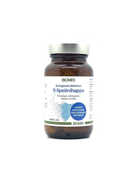 Biomed R-硫辛酸 60粒｜Biomed R-lipoiinihappo 60 kaps.