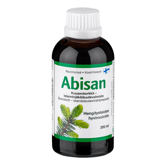 Abisan云杉芽-冰岛地衣提取物制剂 200 ml｜Abisan Kuusenkerkkä - Islanninjäkäläuutevalmiste 200 ml