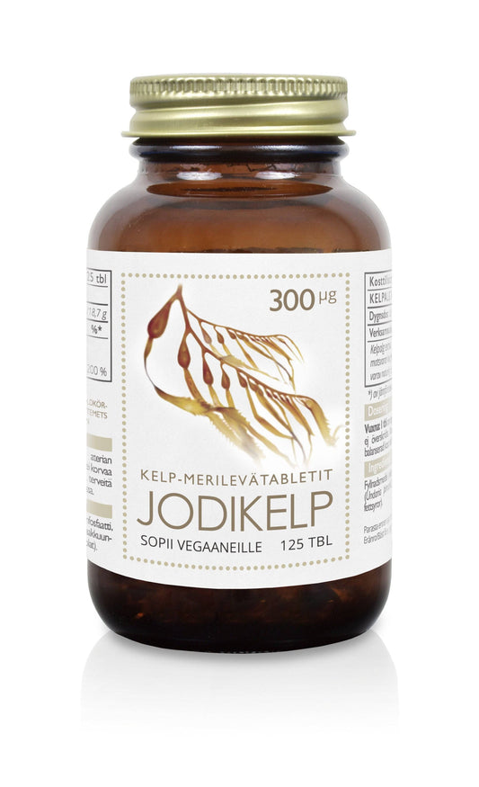 Aboa Medica 碘海带300微克 - 海藻片125片 - 膳食补充剂｜Aboa Medica Jodikelp 300 µg - Merilevätabletit 125 tabl - RAVINTOLISÄ