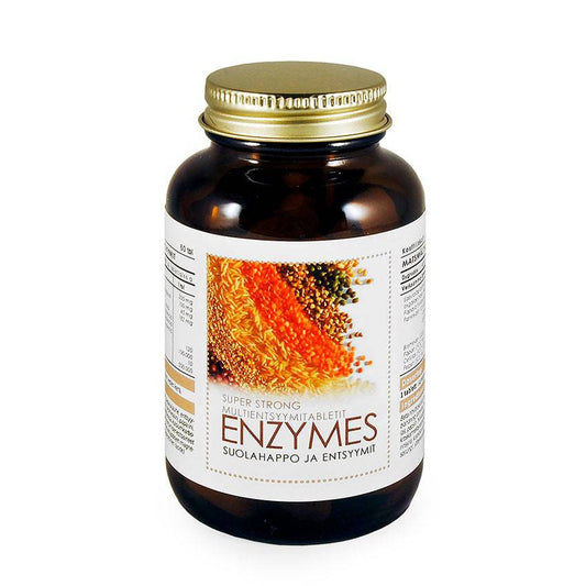 Aboa Medica 超强酶 - 复合酶片60片 - 有效期至2026年11月｜Aboa Medica Super Strong Enzymes - Multientsyymitabletit 60 tabl. - Päiväys 11/2026