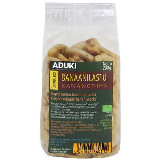 红豆干香蕉片 200 g｜Aduki Kuivattu Banaanilastu 200 g