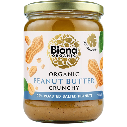有机花生酱 颗粒型 500 g｜Biona Organic Maapähkinävoi Crunchy 500 g