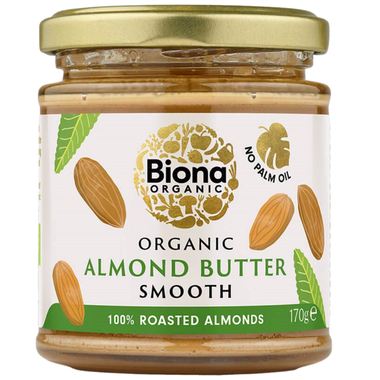 有机杏仁酱 顺滑型 - 有机杏仁膏 170 g｜Biona Organic Almond Butter Smooth - Luomu Mantelitahna 170 g
