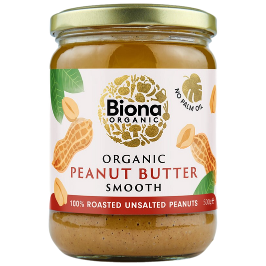 有机花生酱顺滑无盐 500 g｜Biona Organic Peanut Butter Smooth - Maapähkinävoi Suolaton 500 g