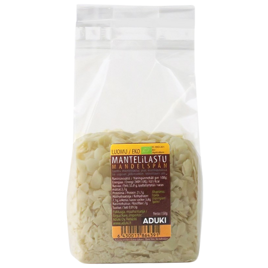 红豆杏仁片 150克 - 保质期至2026年12月｜Aduki Mantelilastu 150 g - Päiväys 12/2026