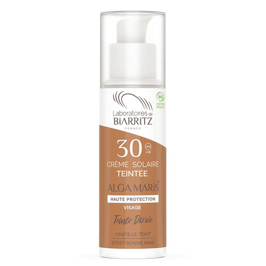 Alga Maris 金色面部防晒霜 SPF30 50 ml｜Alga Maris Sävyttävä aurinkovoide kasvoille Golden SPF30 - 50 ml