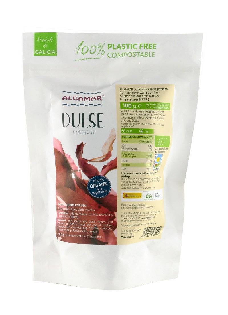 Algamar Luomu Dulse merilevä 100 g｜Algamar 有机掌状红皮藻 100 g