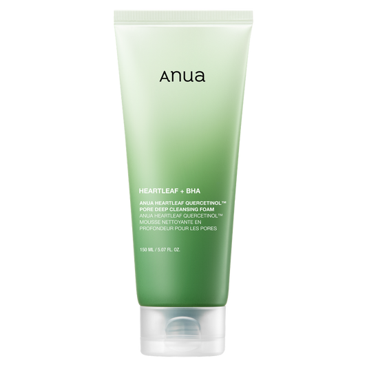 Anua 心叶槲皮素毛孔深层洁面泡沫 150 ml｜Anua Heartleaf Quercetinol Pore Deep Cleansing Foam - Puhdistusvaahto 150 ml