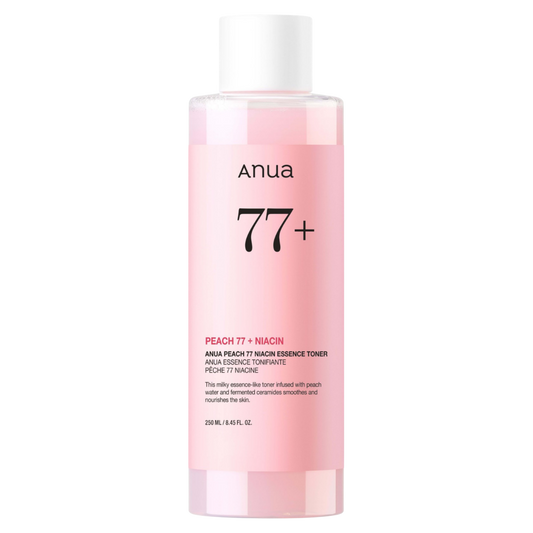 Anua 桃子77烟酰胺精华爽肤水 250 ml｜Anua Peach 77 Niacin Essence Toner - Kasvovesi 250 ml