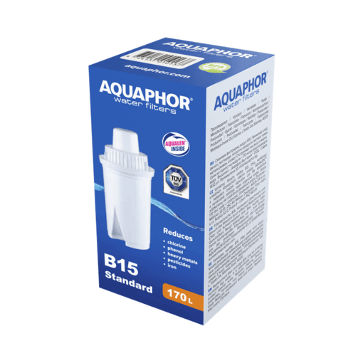 Aquaphor B15 滤芯（适用于Ideal和Dafi玻璃水壶） 1 kpl｜Aquaphor B15 vaihtosuodatin Ideal ja Dafi lasikannuihin 1 kpl