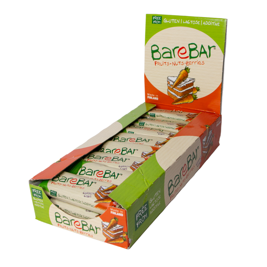 Barebar 枣泥棒 胡萝卜蛋糕味 24支x40克 批发装 - 保质期至2026年11月